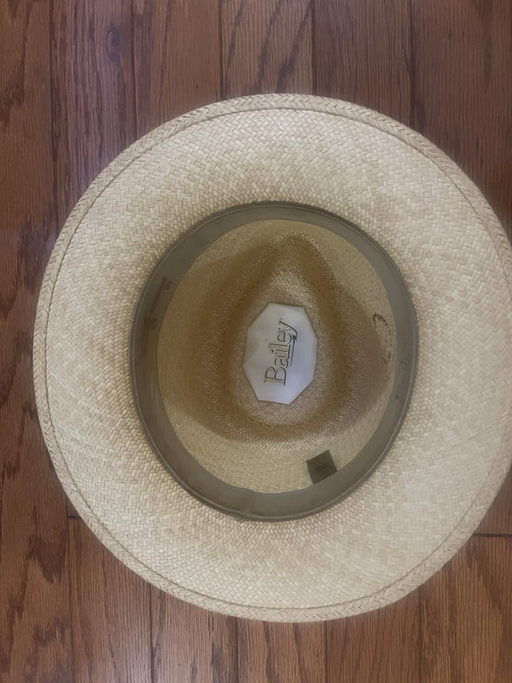 Bailey of Hollywood 'Sanders' Lite Paja Beige Negro Sombrero de Panamá EE. UU. - L / Grande Foto 4 de 4