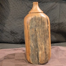Turned Wood Antique Fence Post Folk Art Bud Vase