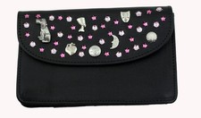 Große Geld Börse Portemonnaie Leder Strass Kristall Elements Hanna 150