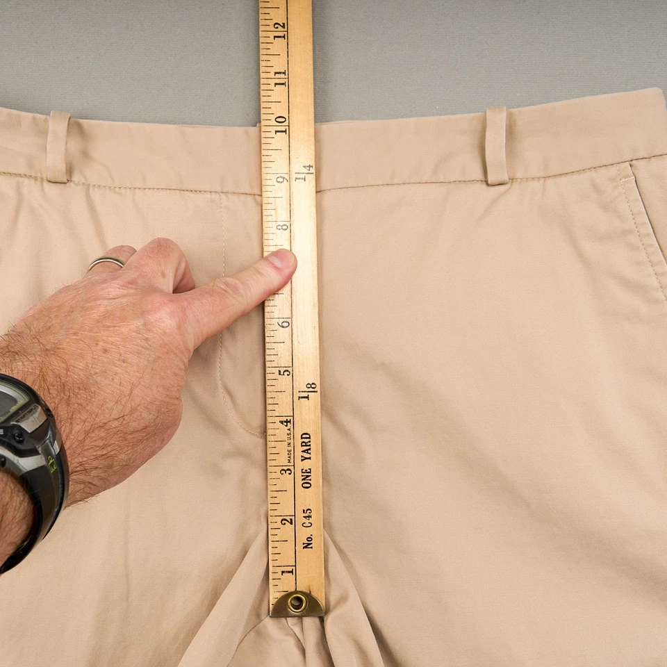 Talbots Shorts Womens 6 Khaki Cotton Stretch Flat Front 7" Walking Chino - Image 3 of 4