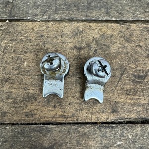 Vintage Bicycle Rear Dropout Spacer Bolts Pair Silver Frame Hardware 70s 80s
