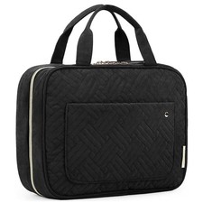 BAGSMART Toiletry Bag Travel Bag with Hanging Hook, Water-resistant Makeup Cosme