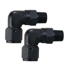 10AN Female to 3/8 NPT Pipe Swivel Adapter Fitting 10AN to 3/8 NPT 90 Degree