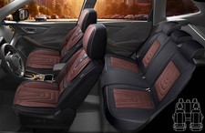 Schonbezüge-Komplettset für Fiat Punto Typ 199 Bj 2005-18 in Schwarz/Braun FM9
