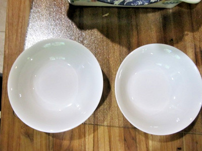*The Cellar 2 Pc Bowl Set Macy's Whiteware Porcelain CEREAL BOWLS 1999  6.25''