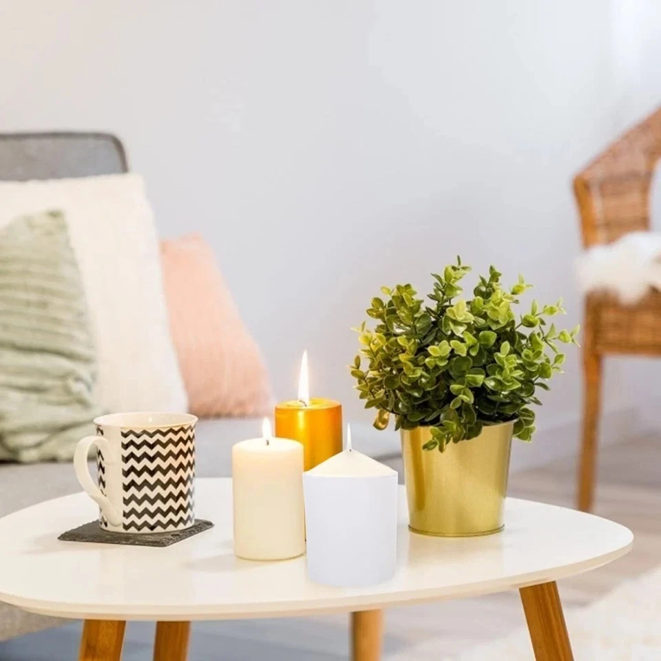 7 OZ Frosted Empty Candle Jars with Bamboo Lids and Sticky Labels 15 Pack - Image 2 of 4