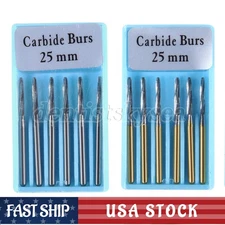 Dental Tungsten Carbide Burs Surgical Bone Cutters Finishing Burs FG Zekrya 25mm