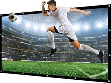 Large 250" HD Projector Screen - Wall Mounted Canvas for Outdoor Home Theater