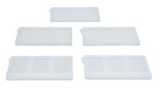 Nintendo DS - 3-Slot OEM Cartridge Cases - Lot of 5 White/Clear Color