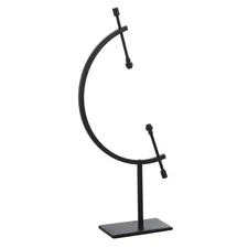 Metal Sphere Display Stand Holder Hold Up to 5.1" for Decoration, Black