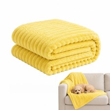 GueYi Dog Blanket Yellow 27.6"x39.4" Calming