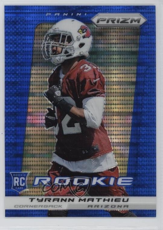 2013 Panini Prizm Wal-Mart Blue Pulsar Tyrann Mathieu #296 Rookie RC 1fw1