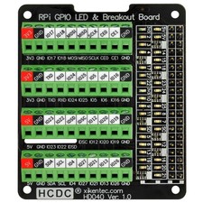 RPi GPIO Status LED Terminal Block Breakout Board HAT For Raspberry Pi 4B