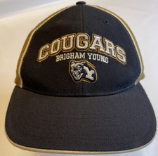 Brigham Young Cougars Baseball hat, BYU, Black and Gold Wool Blend