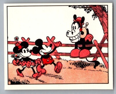 MICKEY & MINNIE MOUSE 1978 Disney Mickey Story Panini Sticker #45 C2