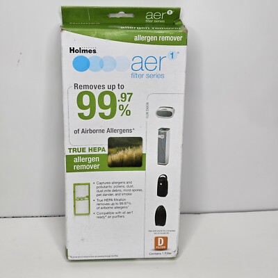 New Holmes Aer1 True HEPA Allergen Remover Air Purifier Replacement Filter D 