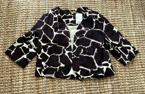 S NEW NWT Anthropologie Leifsdottir "Girafa Jacket" Giraffe Animal Print - Picture 6 of 11