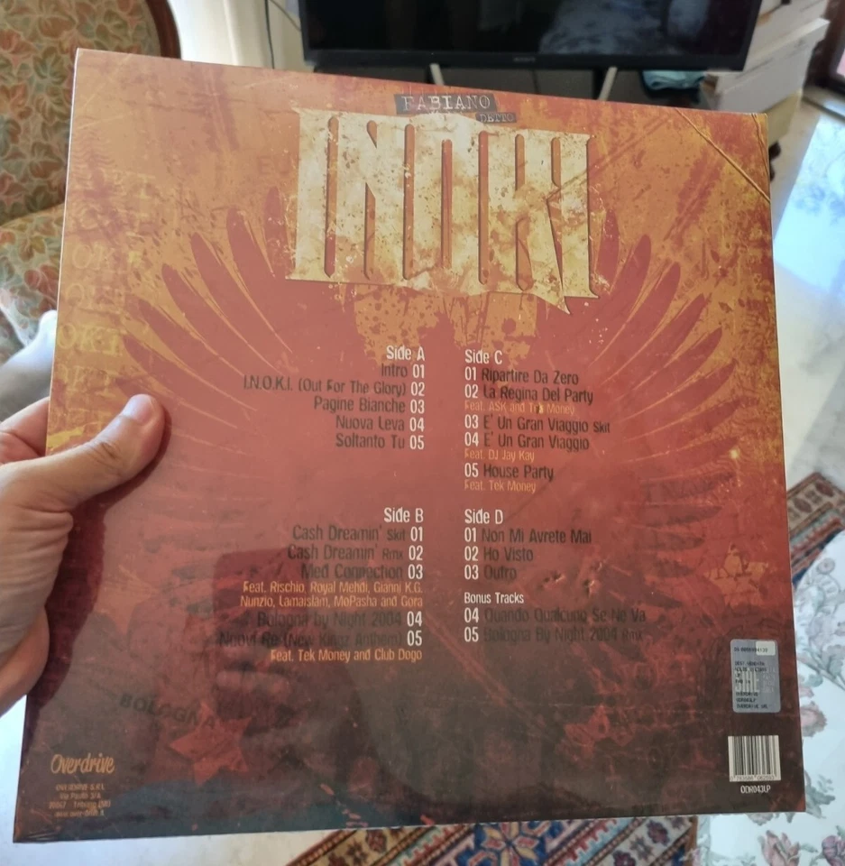 Inoki Fabiano Detto Inoki (180 Gr.) 2 LP DOPPIO VINILE NERO SOLD OUT - Immagine 2 di 2