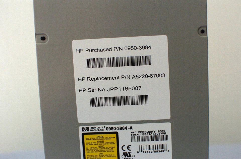 HP 0950-3984-A Pioneer DVD-305S SCSI-2 Slot-Load 10X DVD-ROM Drive - Image 4 of 4