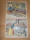 LOT OF 2 ANTIQUE CHINA CHINESE CARDS SEE PHOTO CHROMOS (ref 43)