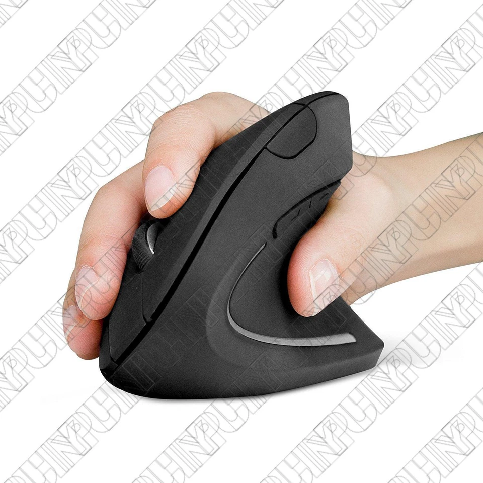 Wireless Mouse Optical Vertical Mice 6 Keys USB Wireless 2.4GHz 1200DPI For PC - Image 4 of 4