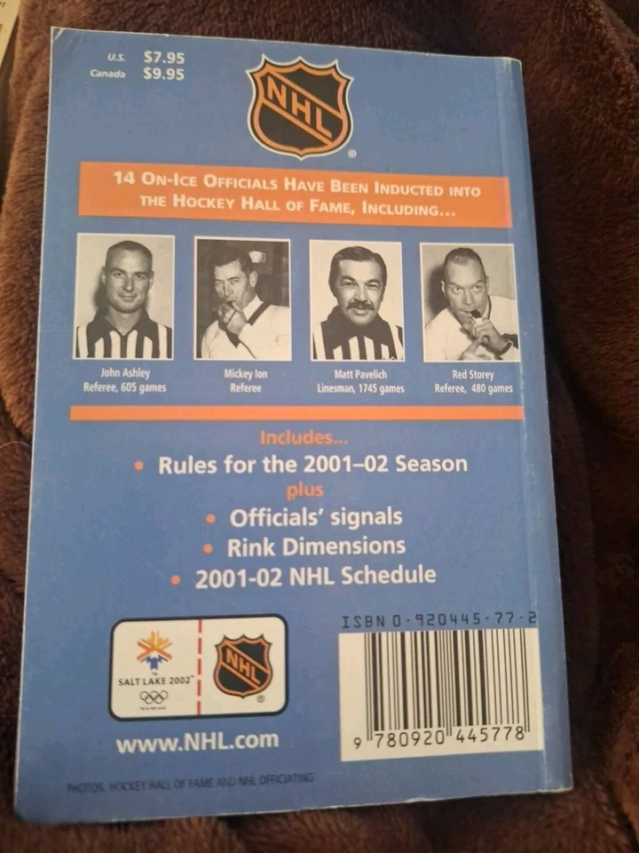 2001-02 Reglas de la Liga Nacional de Hockey Mario Lemieux Programa NHL Calendario 2002 Foto 3 de 3