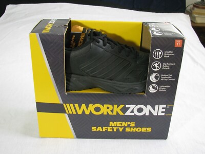 NIOB Aldi Work Zone Men's Safety Shoes, Black, Size 11