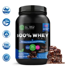100% Pure Whey Chocolate Flavor Chocolate 2 LBS Muscle Builder Protein Powder