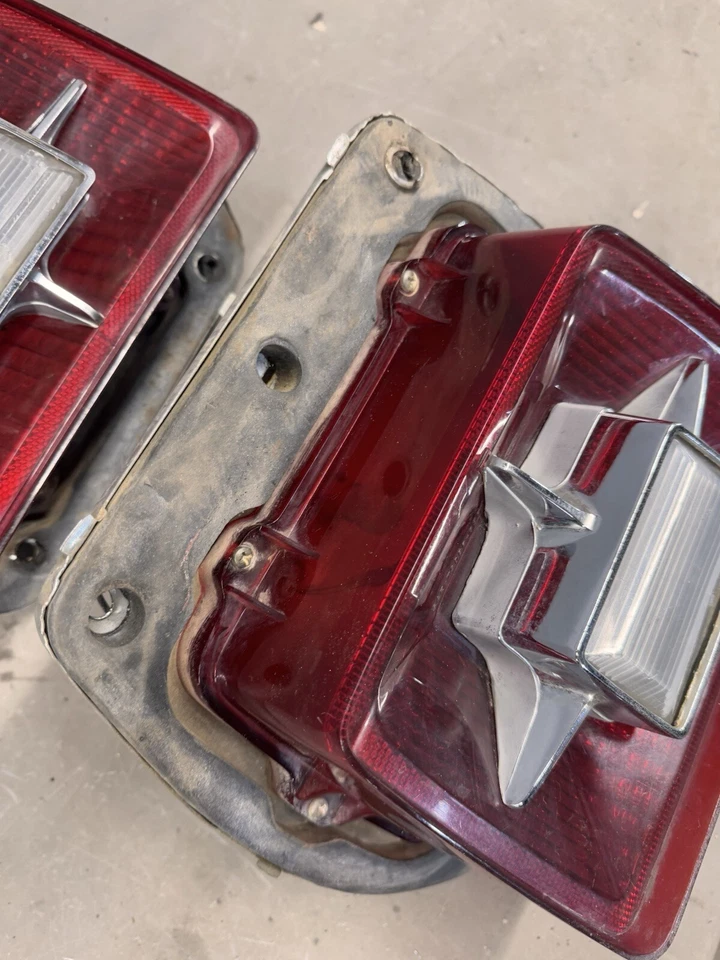 1969 Ford Galaxie Tail Lights Lenses Housings Taillights Lamp Taillamps Custom - Image 4 of 4
