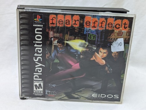 Fear Effect (Sony PlayStation 1, 2000) Black Label PS1 Game - All 4 Discs