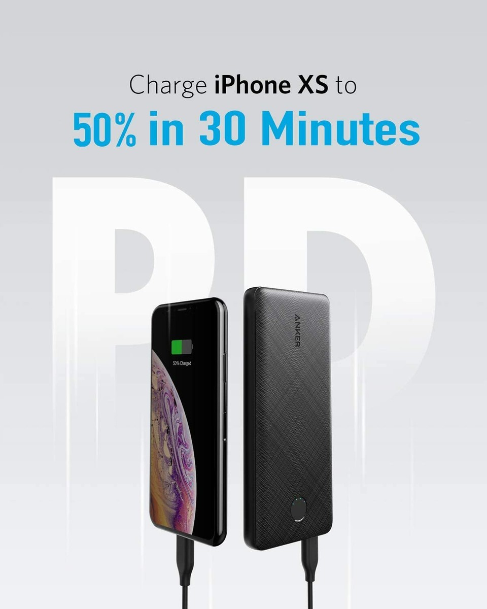 Anker Portable Charger, PowerCore Slim 10000 PD(18W) Power Bank