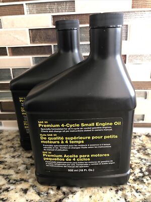 2 Counts Briggs and Stratton SAE 30 premium for cycle small engine oil 18 OZ