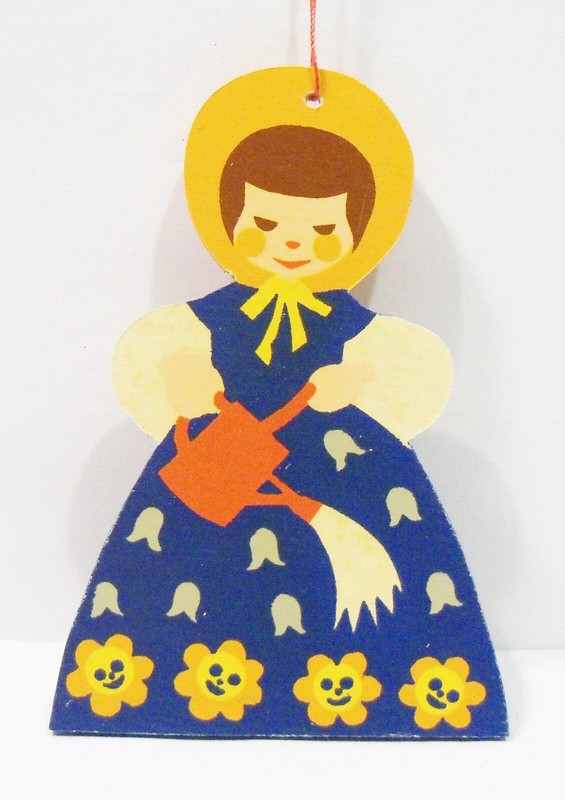 Erzgebirge Germany Mary Mary Quite Contrary Nursery Rhyme Wood Fretwork Ornament