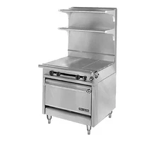American Range HD34-3HT-1C 34" Gas Heavy Duty Range w/ (3) Hot Tops, (1) Conv...