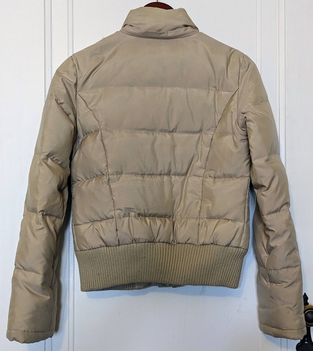 Weasel-Moat Beige Tan Jacket Coat Puffer Size Medium Women's Weasel-Moat Beige Tan Jacket Coat Puffer Size Medium Women's