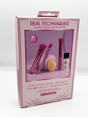 Real Techniques Feeling Festive Brush Set 5 Stück Neu In Box Limited Edition