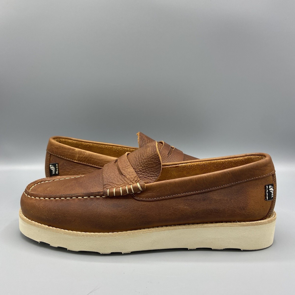 Yogi Rudy 2 Chestnut Brown Leather Slip On Loafers Casual