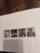 STAUB,HERNDON, MANNING,TUDOR 1983 FLEER BASEBALL STAMPS STRIP OF FOUR
