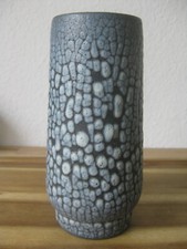 Original Albert Kiessling Schlangenhaut Glasur DDR Studio Keramik Vase 60er 70er