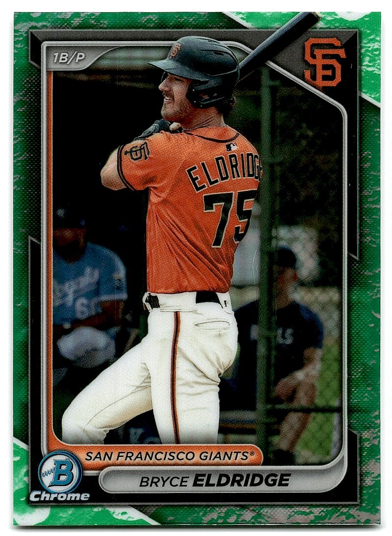 2024 BOWMAN CHROME LUNAR GLOW BRYCE ELDRIDGE SAN FRANCISCO GIANTS BCP