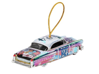 1954 LINCOLN CAPRI CHIRSTMAS HOT ROD 2024 W/ORNAMENT 1/64 BY MINI
