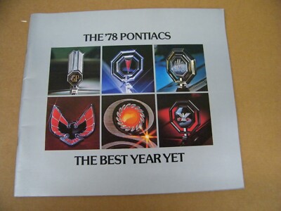 Vintage The '78 Pontiacs The Best Year Yet Car Dealership Brochure