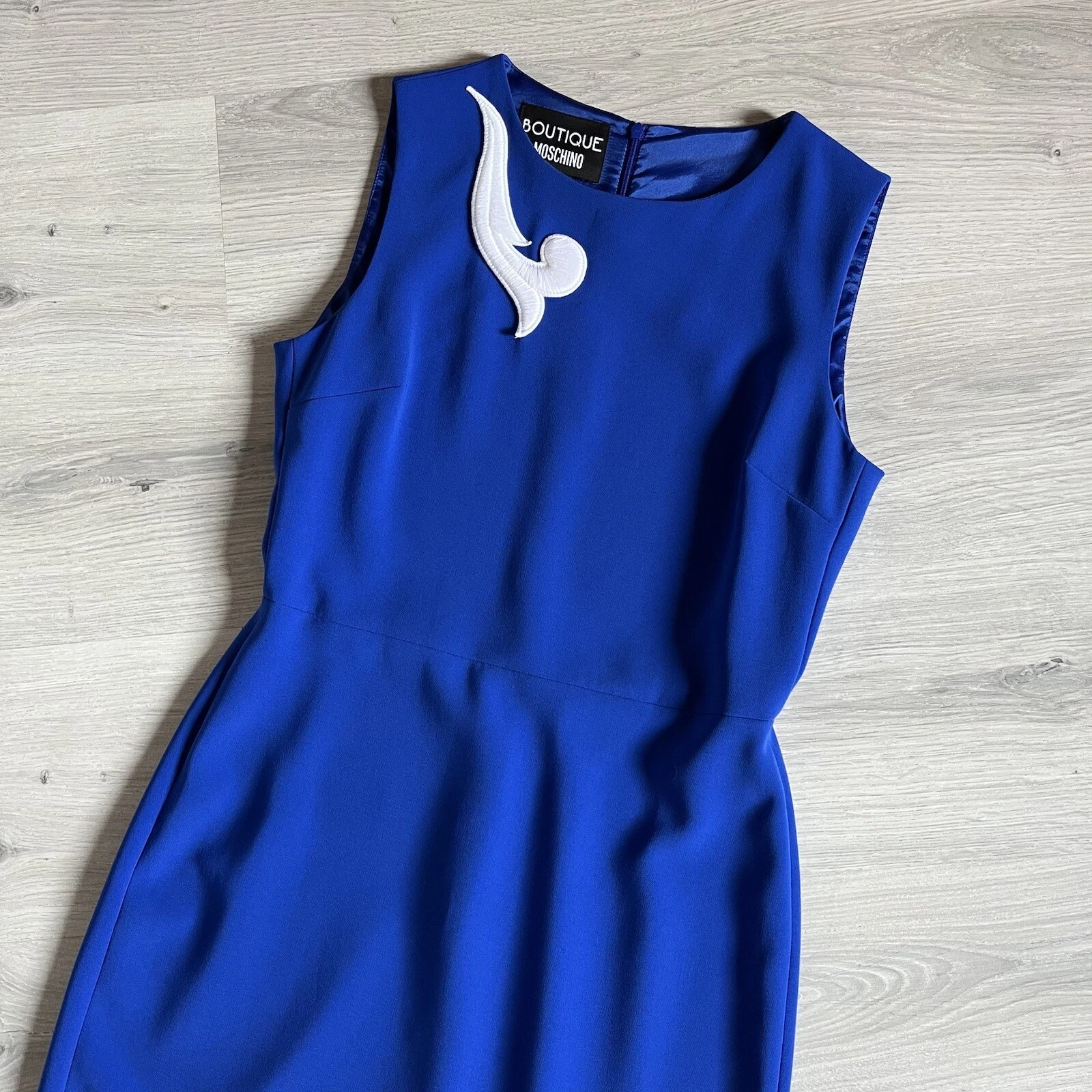 Boutique Moschino Abito Blu Senza Maniche