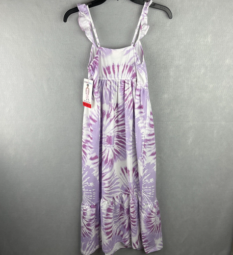 NWT 32 DEGREES Cool Youth Girl's Smocked Maxi Summer Dress Size M(10/12)Purple - Picture 11 of 11