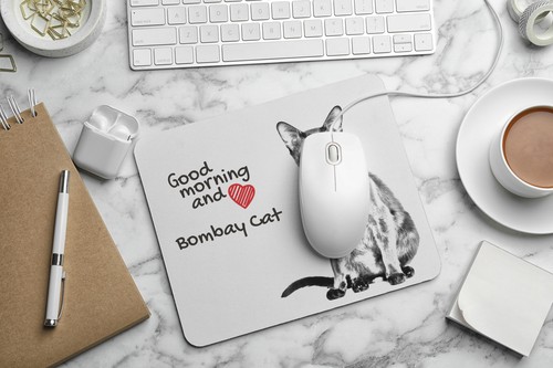 Bombay Tapis de Souris Avec Chat Art-Dog - Photo 6/7