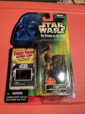 STAR WARS POWER OF THE FORCE C-3PO Cargo Net Freeze Frame 1997 Kenner NEW MOC