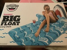 BigMouth Inc. Shark Lounger Float, 5-Foot Durable Inflatable Vinyl - NEW in BOX