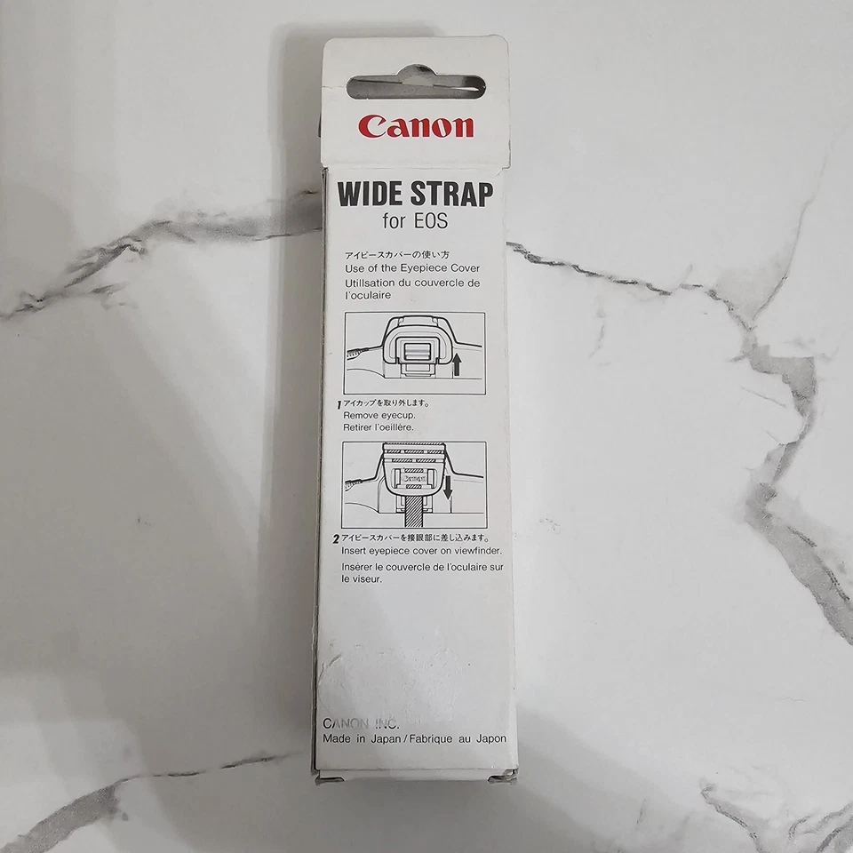 Correa ancha Canon para Eos con cubierta para ocular EW-100MA Foto 2 de 4