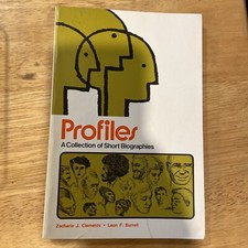Vtg Profiles A Collection Of Short Biographies PB Book Clements Burrell 1975