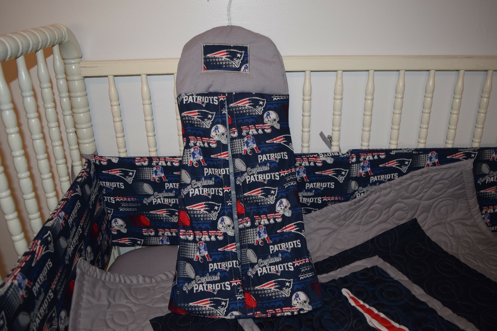 patriots crib bedding set